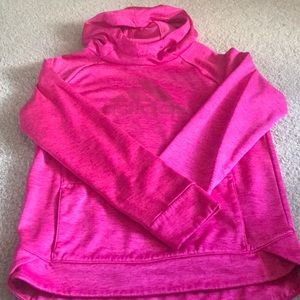 Girls pink adidas sweatshirt